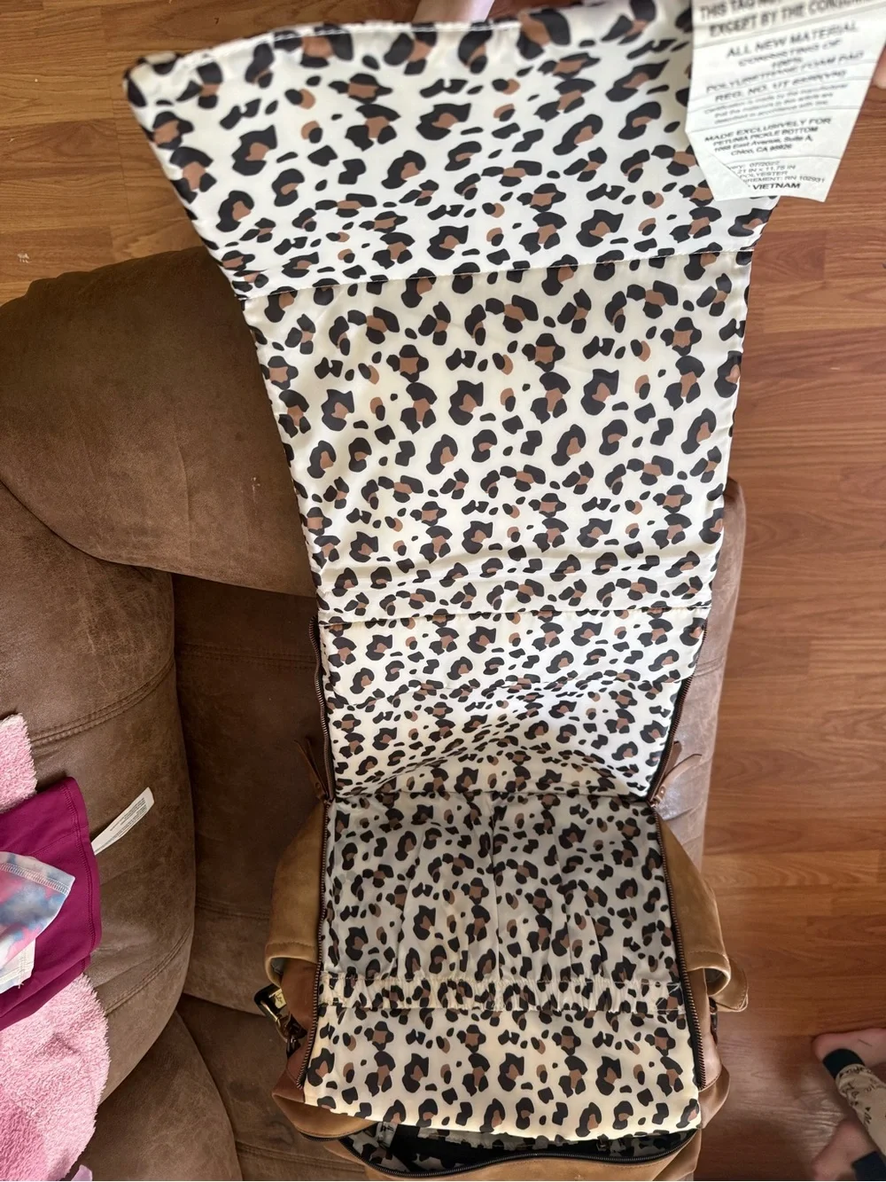 Petunia Pickle Bottom Tan Kids Backpack Diaper Bag
